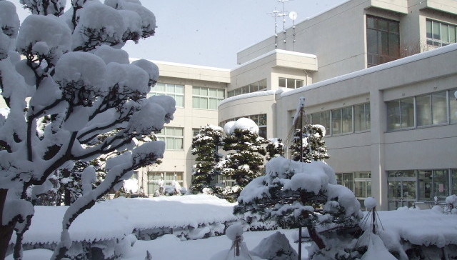 雪の校舎